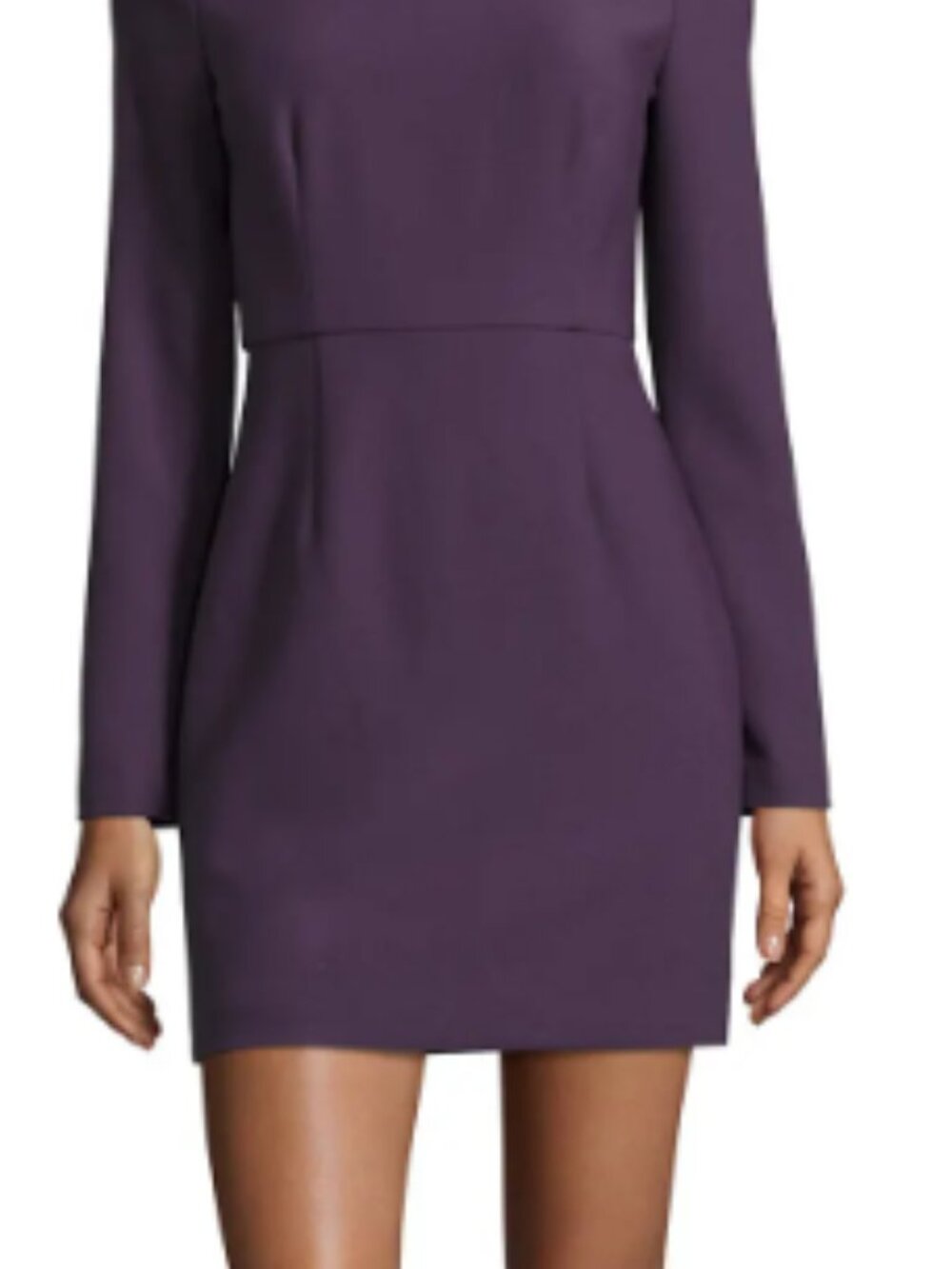 Elizabeth and James Plum Purple Cut-Out Back Mini Dress Size 4